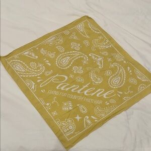 Pantene Yellow Paisley Bandana